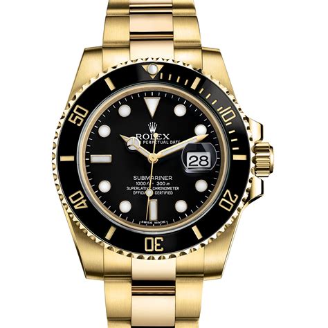 Rolex submariner gold and black